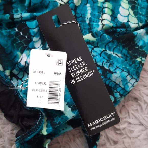 MAGICSUIT Aquarius Taylor Blue Tankini Swim Top - Picture 8 of 9